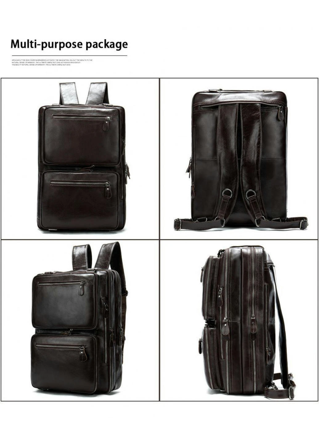 Сумка-рюкзак из натуральной кожи B10-434C Joynee (257657308)