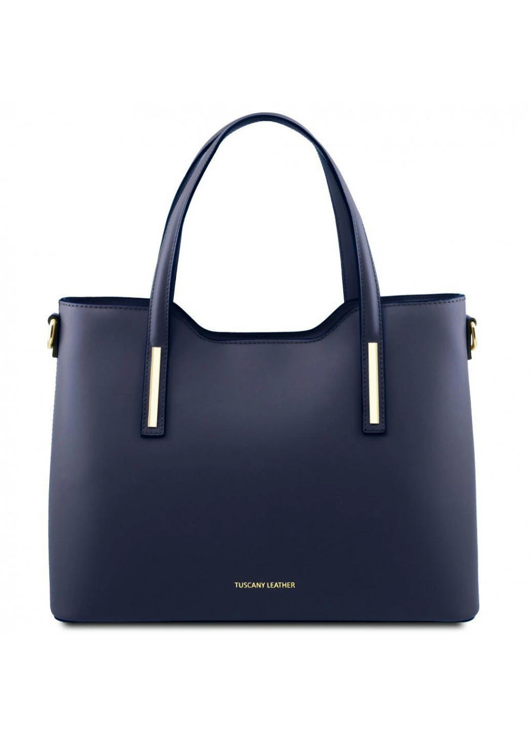 Сумка тоут (тоте) через плечо женская кожаная OLIMPIA Tuscany TL141412 (Темно-синий) Tuscany Leather (257657545)