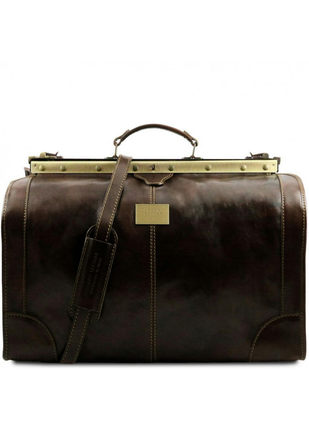 Madrid Кожаная сумка саквояж - Большой размер Tuscany TL1022 (Темно-коричневый) Tuscany Leather (257657722)