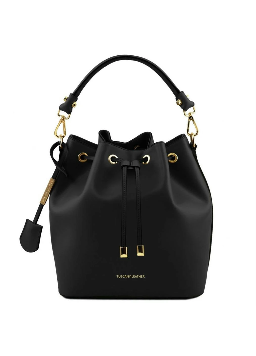 Жіноча сумка відро шкіряна Tuscany Vittoria TL141531 (Чорний) Tuscany Leather (257656925)