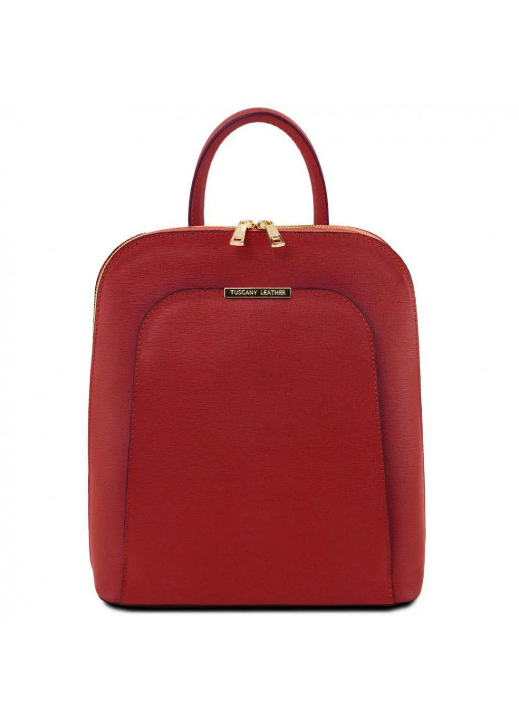 Жіночий рюкзак шкіряний із сап'янової шкіри Tuscany TL141631 (Червоний) Tuscany Leather (257657055)