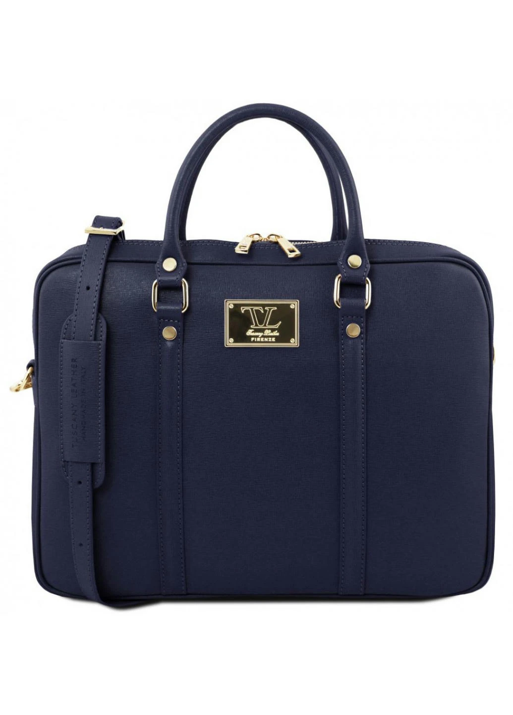 Ексклюзивний жіночий шкіряний портфель Tuscany TL141626 Prato (Темно-синій) Tuscany Leather (257657591)
