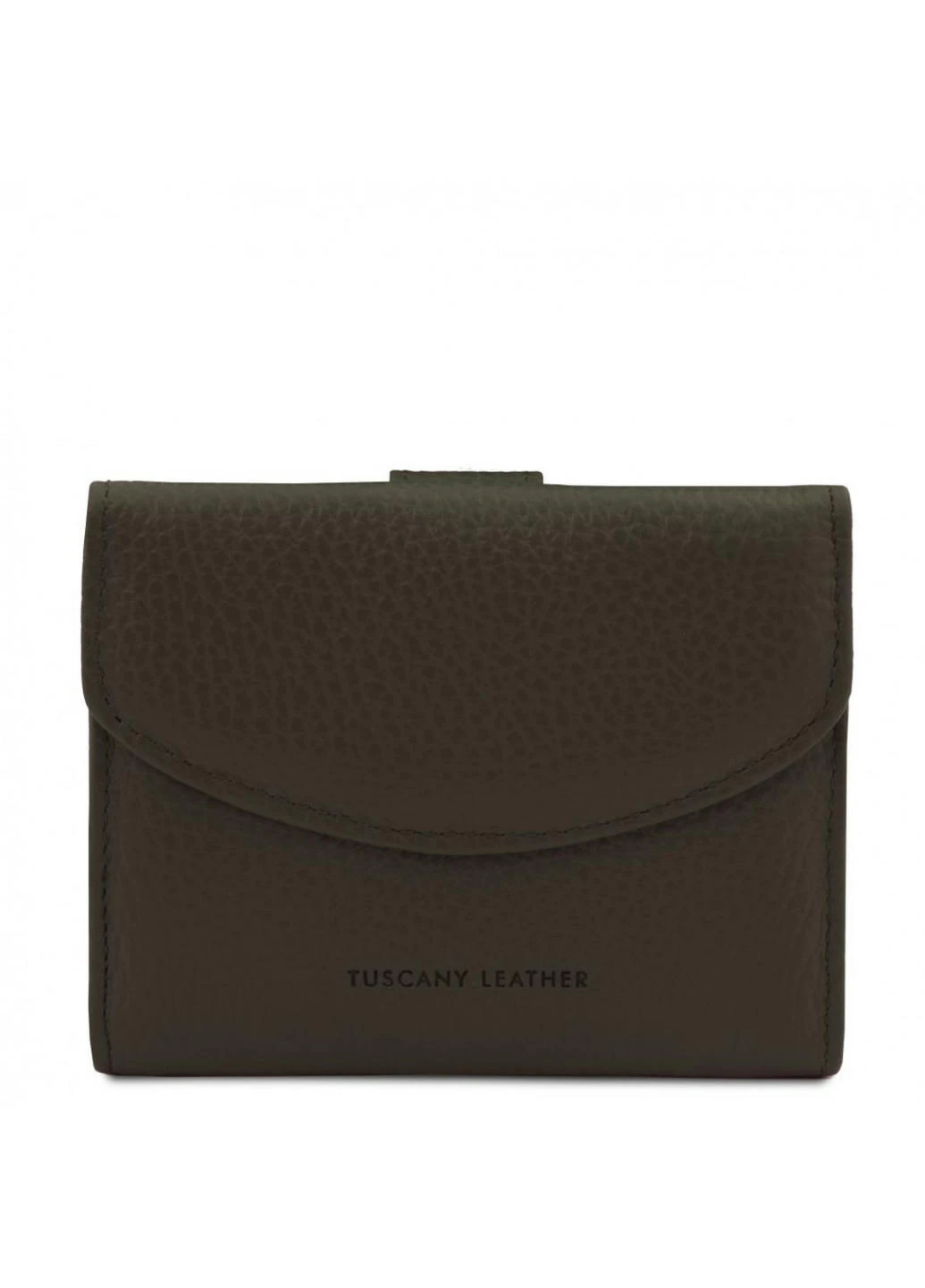 Женский кожаный кошелек тройного сложения с монетницей Calliope Tuscany TL142058 (Forest Green) Tuscany Leather (257657561)