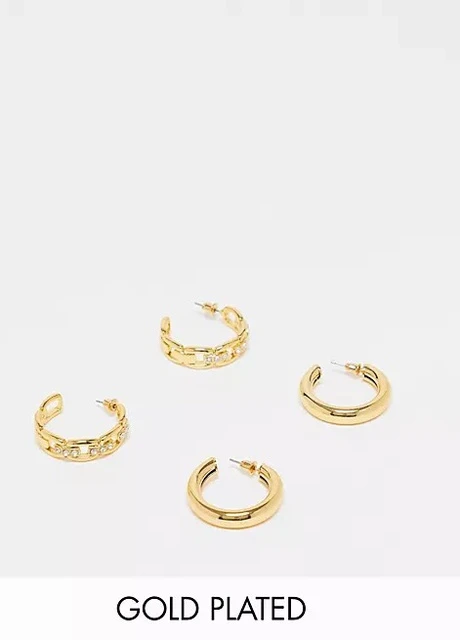 Комплект сережок 2 пари Asos (257632263)