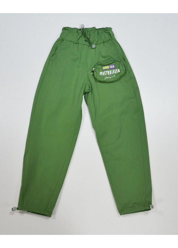 Зеленые кэжуал демисезонные брюки A-yugi