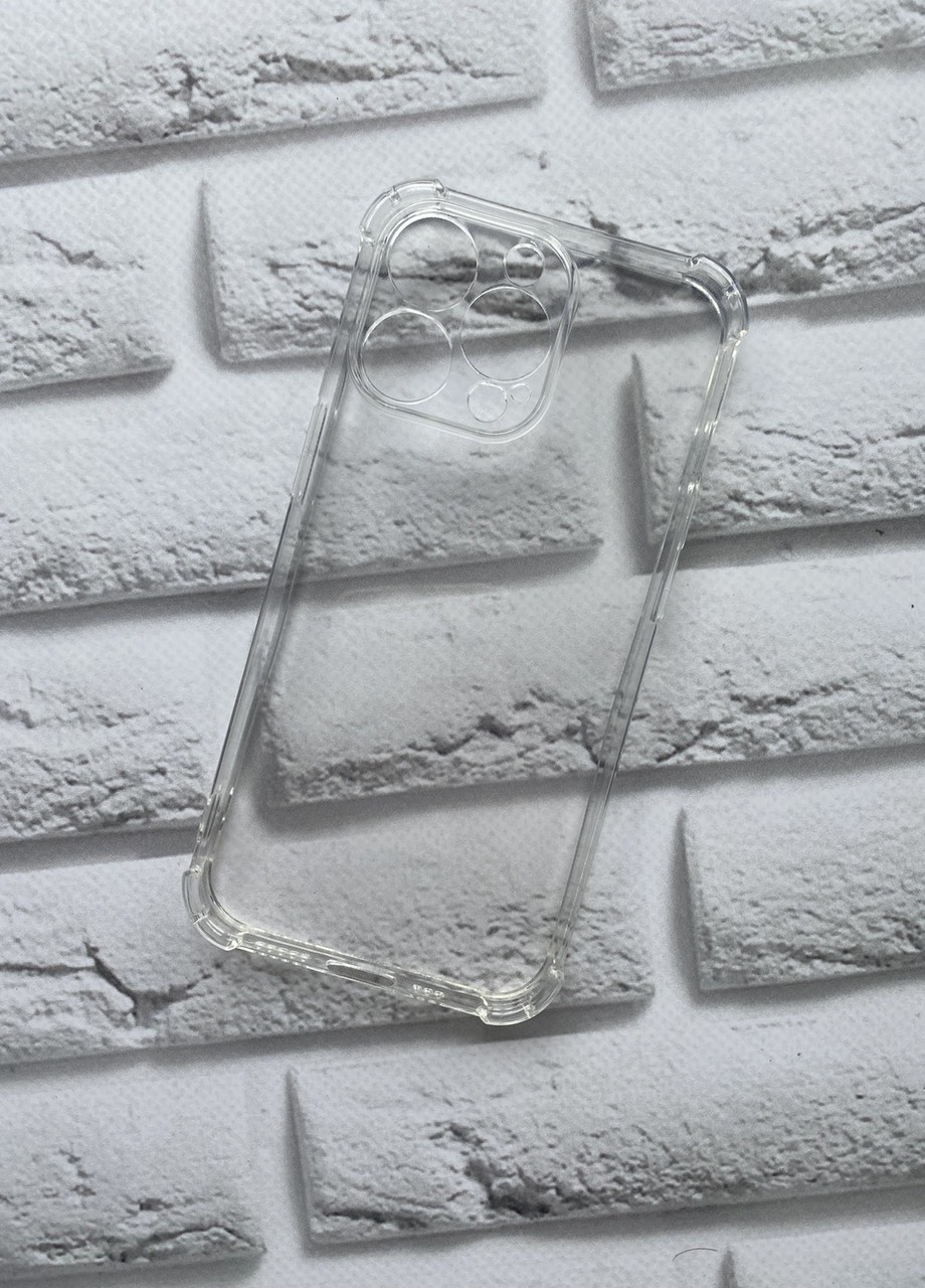 Прозрачный силиконовый чехол с утолщёнными углами для Apple iPhone 13 Pro :: Creative (257650043)