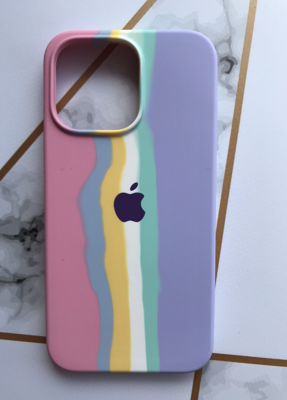 Силиконовый чехол Apple Silicone Case для Apple iPhone 13 Pro :: Разноцветный Розово-фиолетовый Creative (257650023)