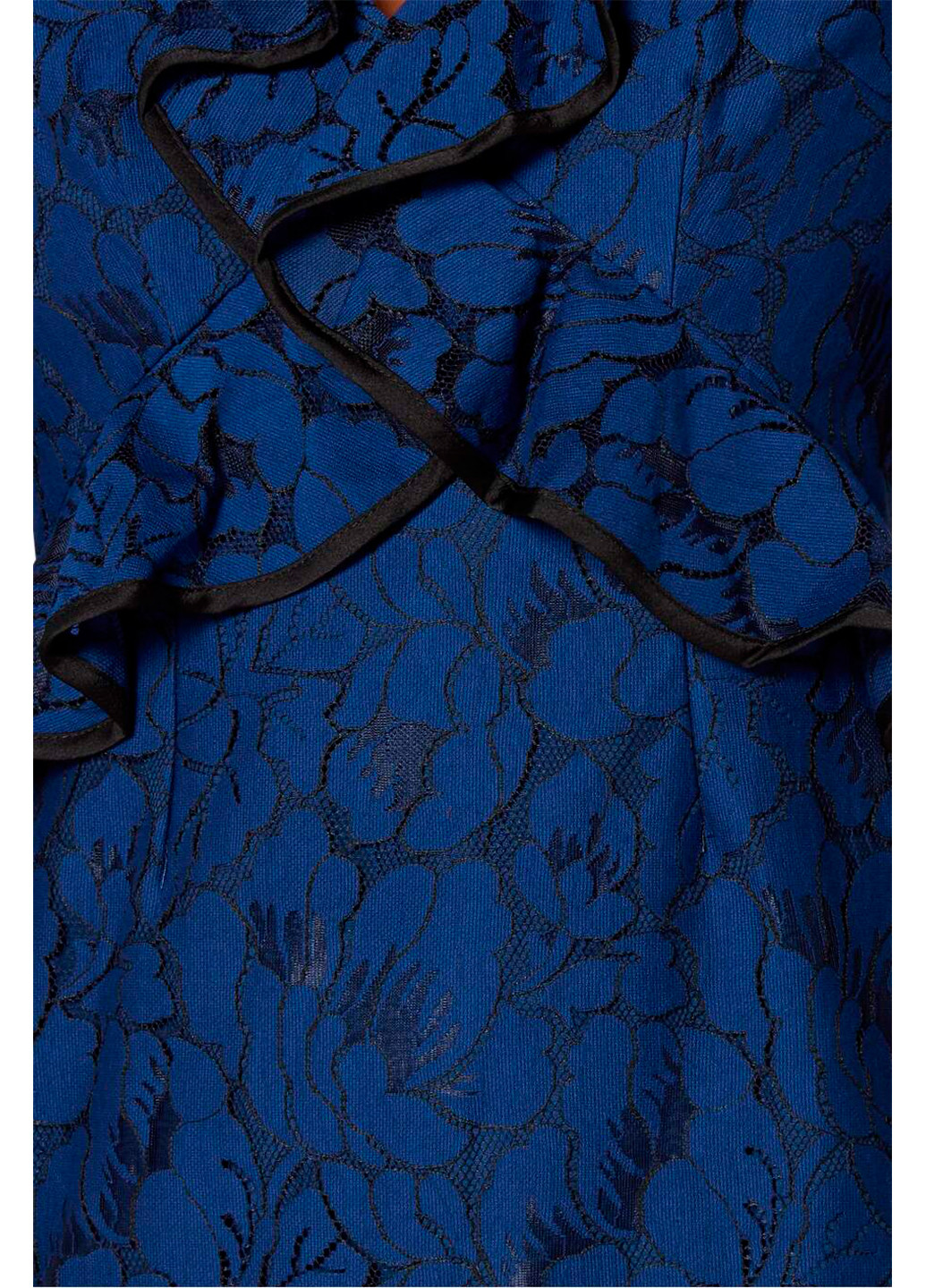 Синя вечірня мереживна міні сукня the label Keepsake однотонна