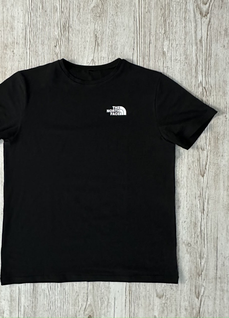 Чорна футболка бавовняна з лого tnf Vakko