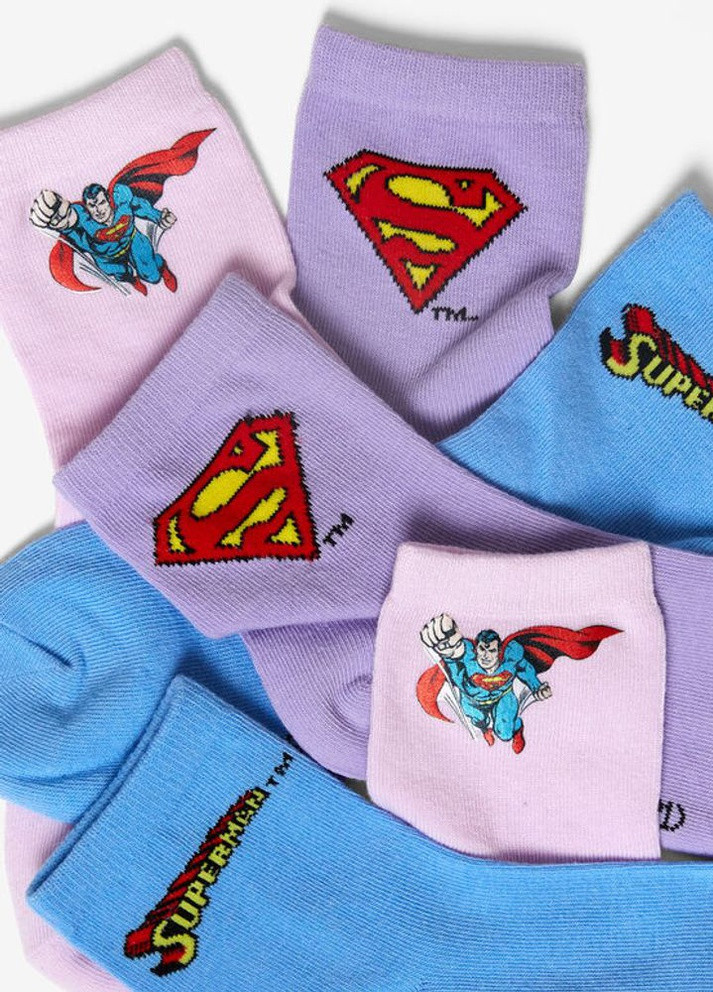 Носки с вышивкой Superman (3 пары) Jennyfer (257658518)