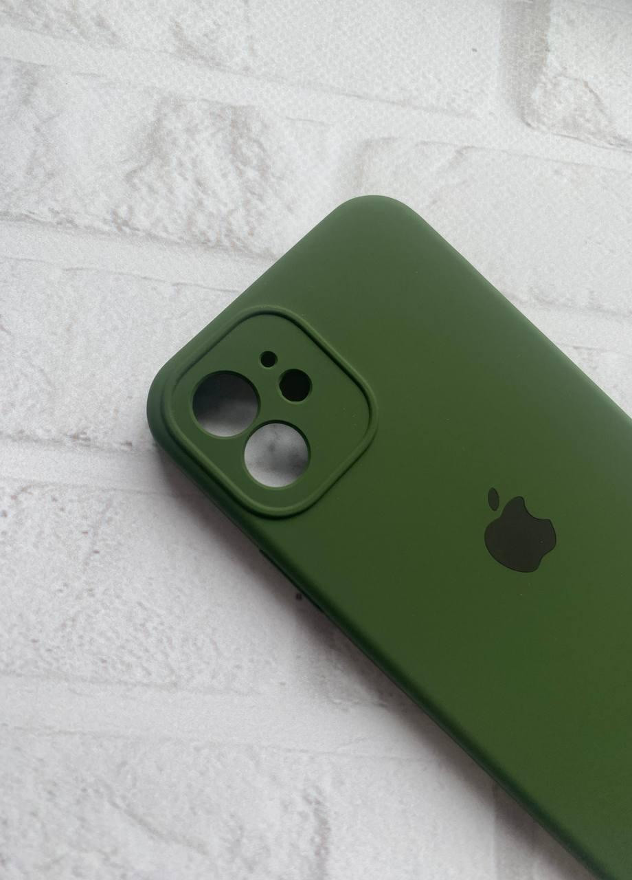 Силіконовий чохол Silicone Case для iPhone 12 (6.1) :: Лісовий зелений Creative (257663675)