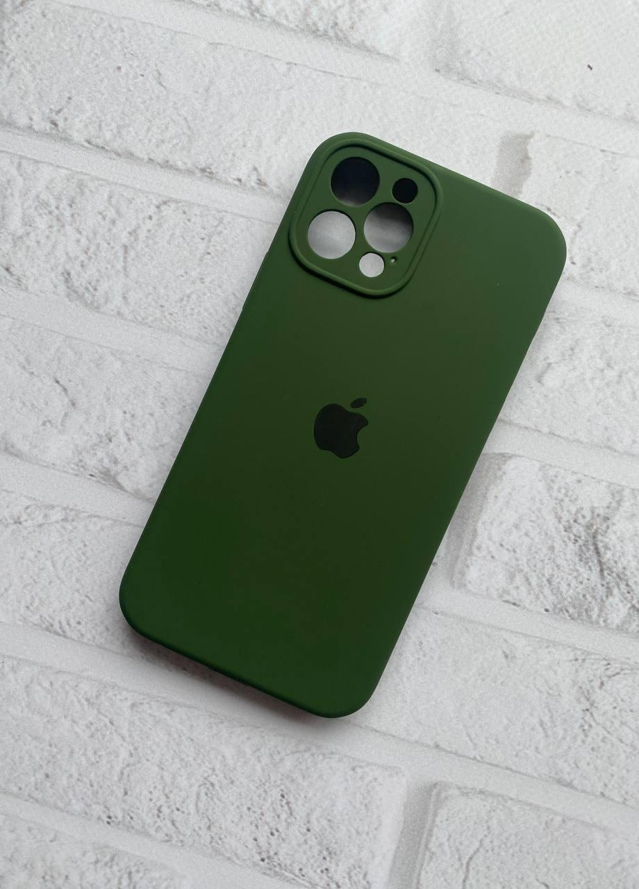 Силіконовий чохол Silicone Case Full для iPhone 12 Pro (6.1) :: Лісовий зелений Creative (257663504)