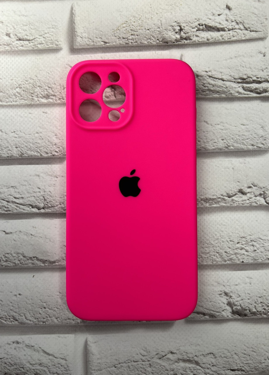 Силіконовий чохол Silicone Case Full для iPhone 12 Pro Max :: Світло-рожевий Creative (257663939)