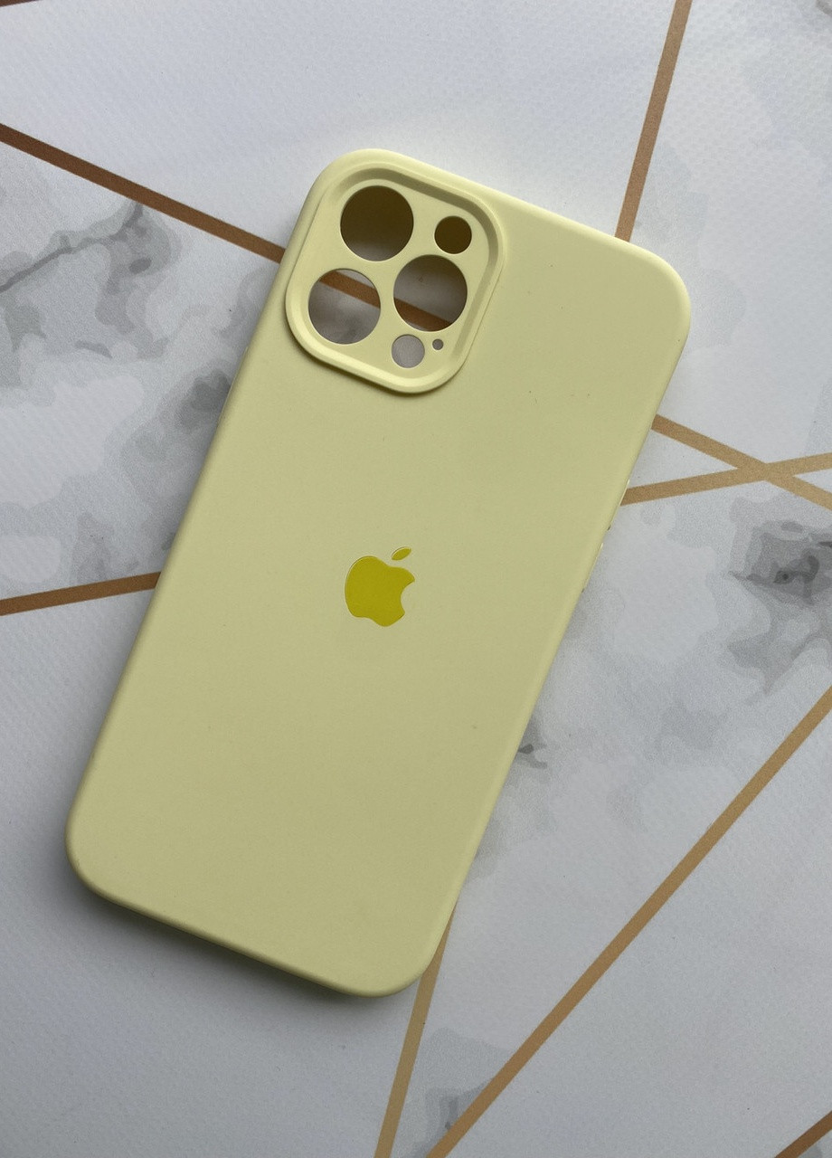 Силиконовый чехол Silicone Case Full для iPhone 12 Pro Max :: Лимонный Creative (257664025)