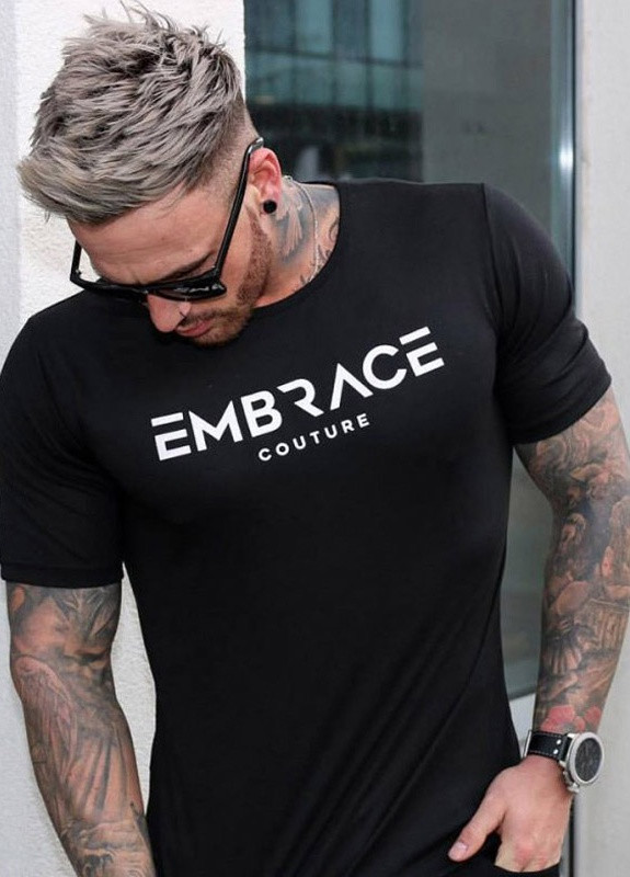 Черная мужская футболка Flyfirefly