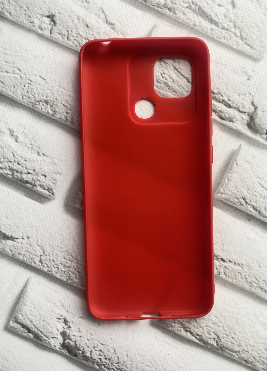 Силіконовий матовий чохол для Xiaomi Redmi 10C Червоний Creative (257676829)