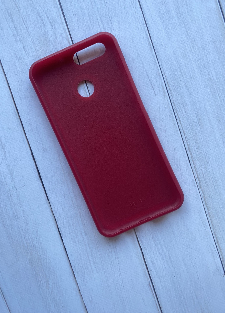 Силиконовый чехол с тиснением и вставкой для Huawei Nova 2 Красный Creative (257677673)