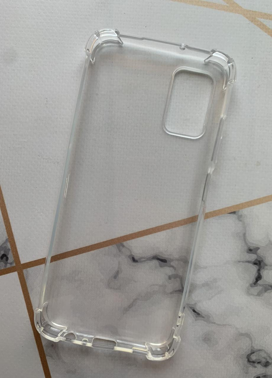 Прозрачный силиконовый чехол с утолщёнными углами для Samsung Galaxy A03s Creative (257682566)