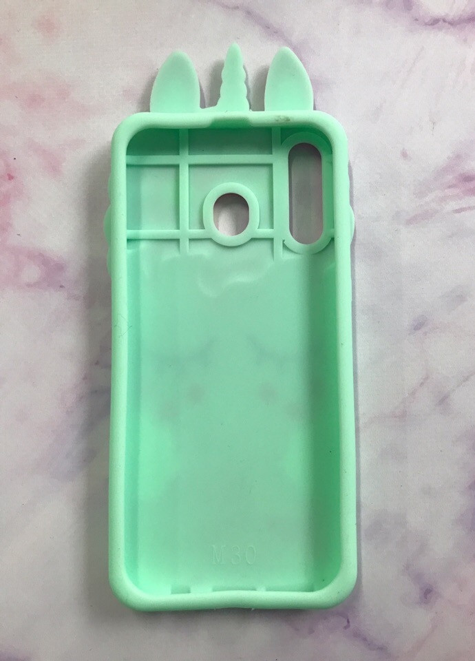 Чехол силиконовый 3D Case для Samsung Galaxy M30 Единорог unicorn Green Creative (257683055)