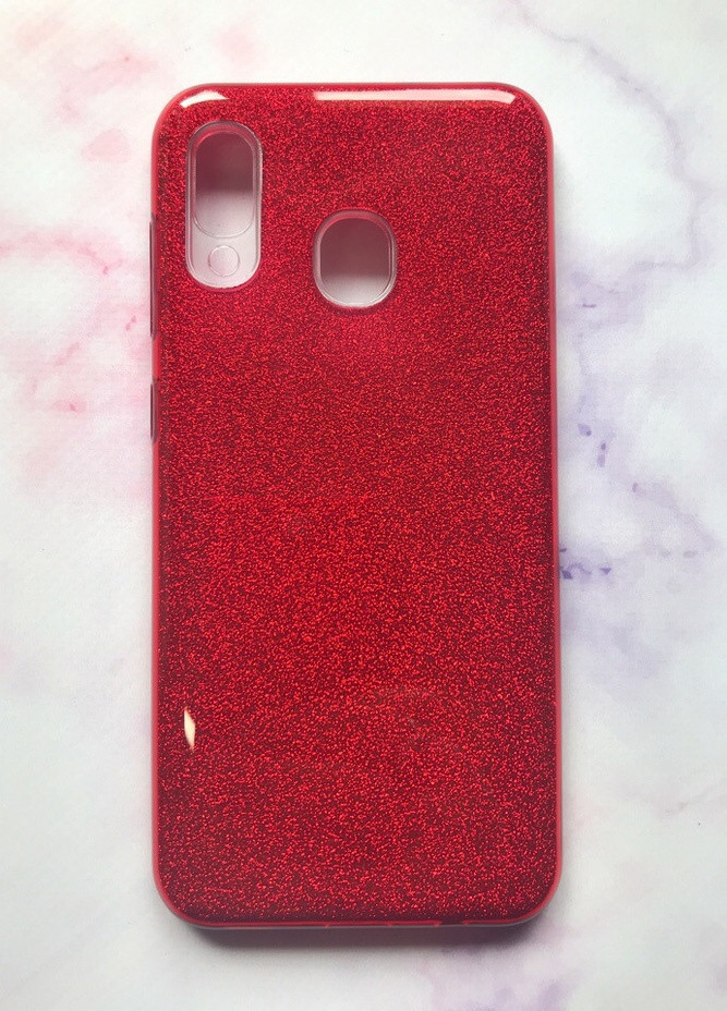 Силиконовый чехол Shine Silicone Case для Samsung Galaxy А30 (2019) А305 / A20 Красный Creative (257683189)