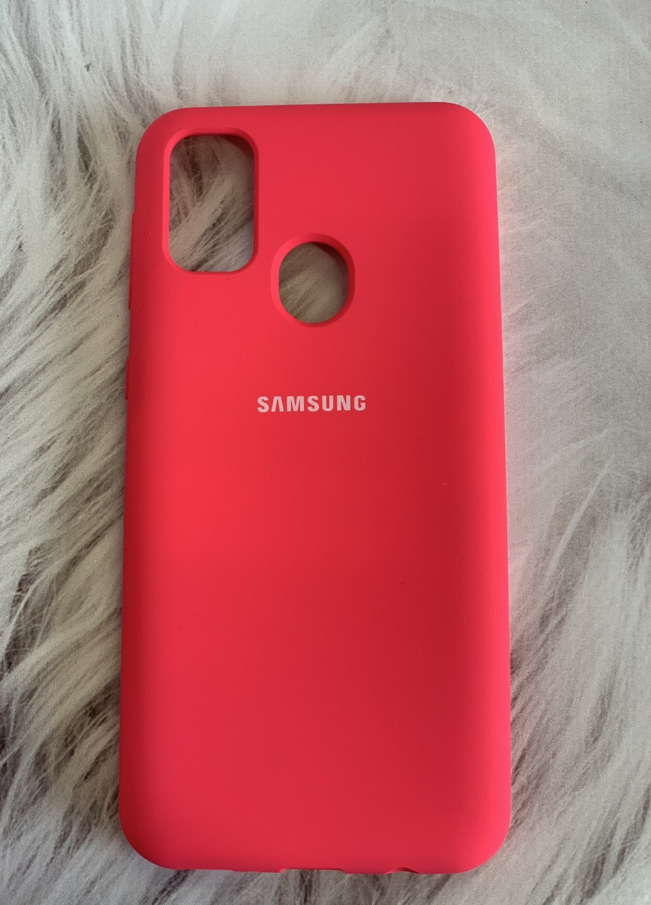 Силиконовый чехол Silicone Case для Samsung Galaxy M30s / М21 Малиновый Creative (257682692)