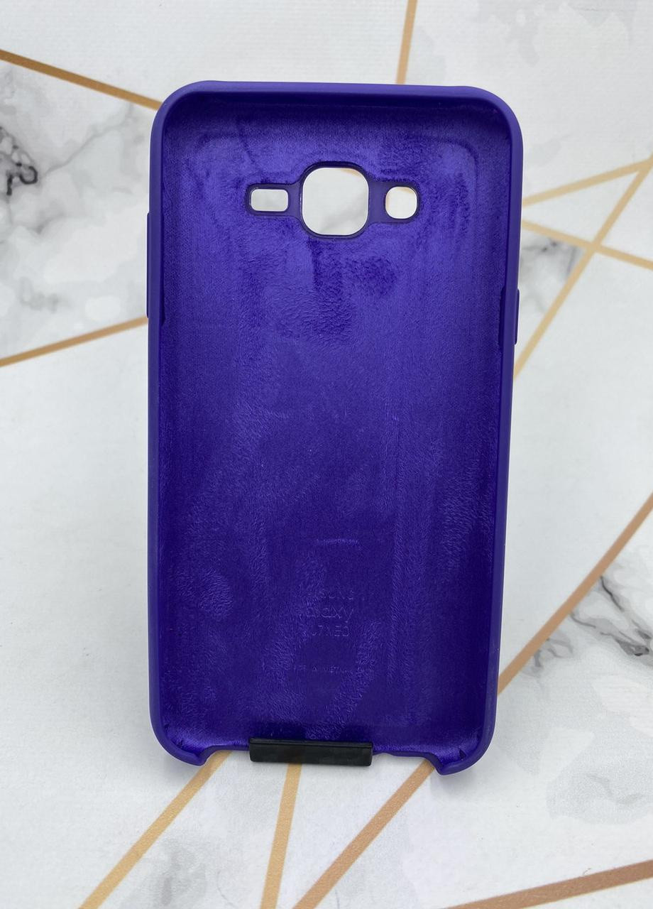 Силиконовый чехол Silicone Case для Samsung Galaxy J7 Фиолетовый Creative (257683422)