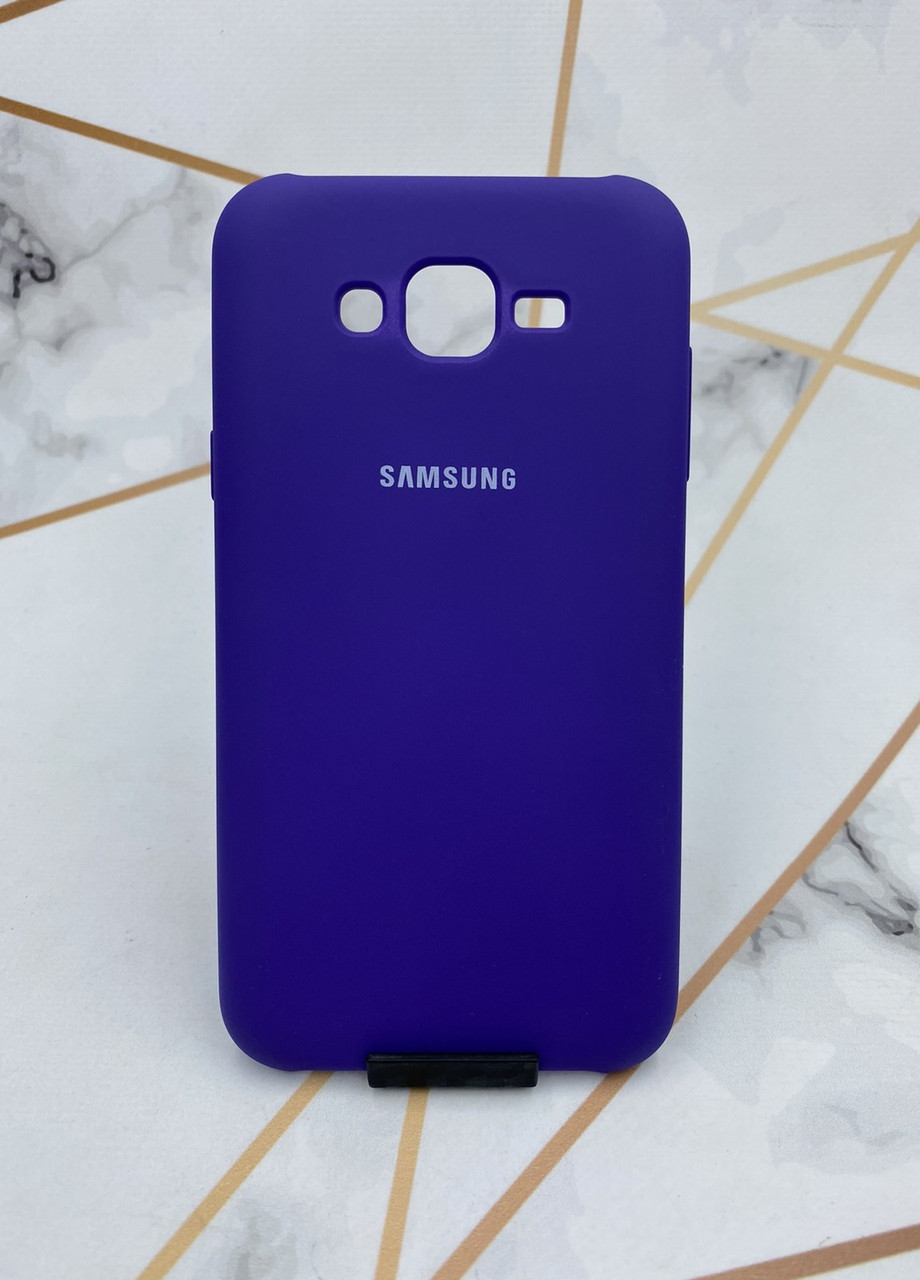 Силіконовий чохол Silicone Case для Samsung Galaxy J7 Фіолетовий Creative (257683422)
