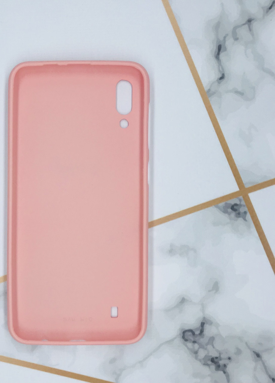 Силіконовий матовий чохол Silicone Case для Samsung Galaxy M10 Рожевий Creative (257682563)