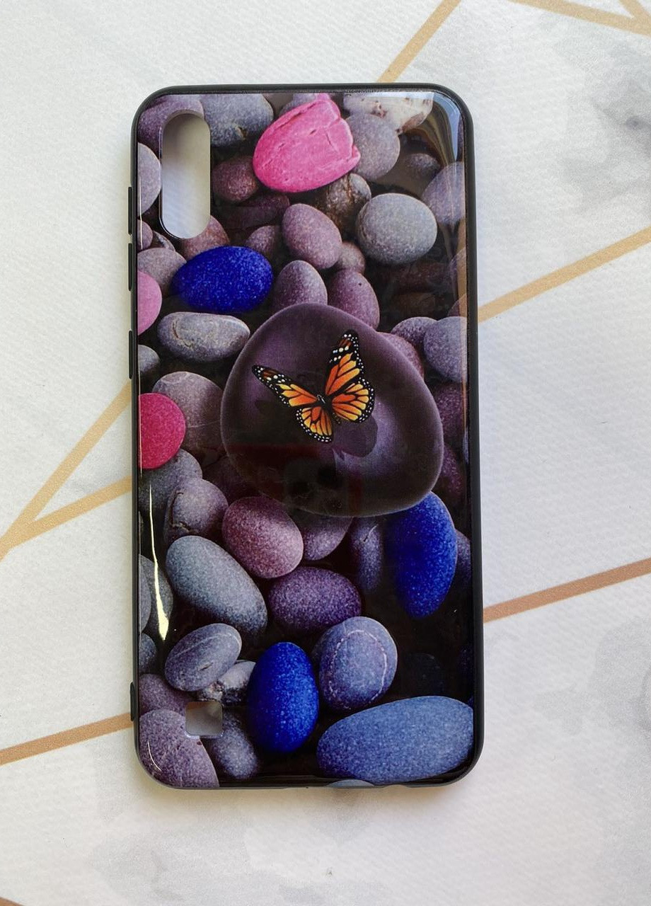 Защитный глянцевый чехол с рисунком для Samsung Galaxy А10 (2019) / А105 Бабочка Creative (257682428)