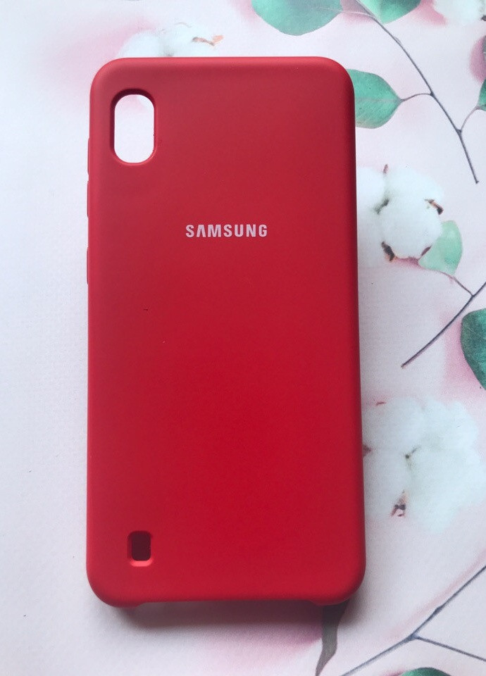 Силиконовый чехол Silicone Case для Samsung Galaxy А10 (2019) А105 Красный Creative (257682500)