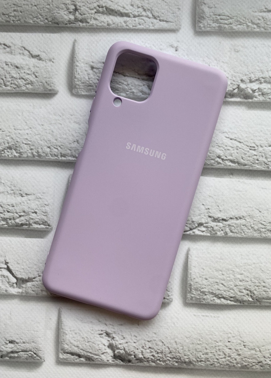 Чехол Silicone Case для Samsung Galaxy A12 Сиреневый Creative (257683413)