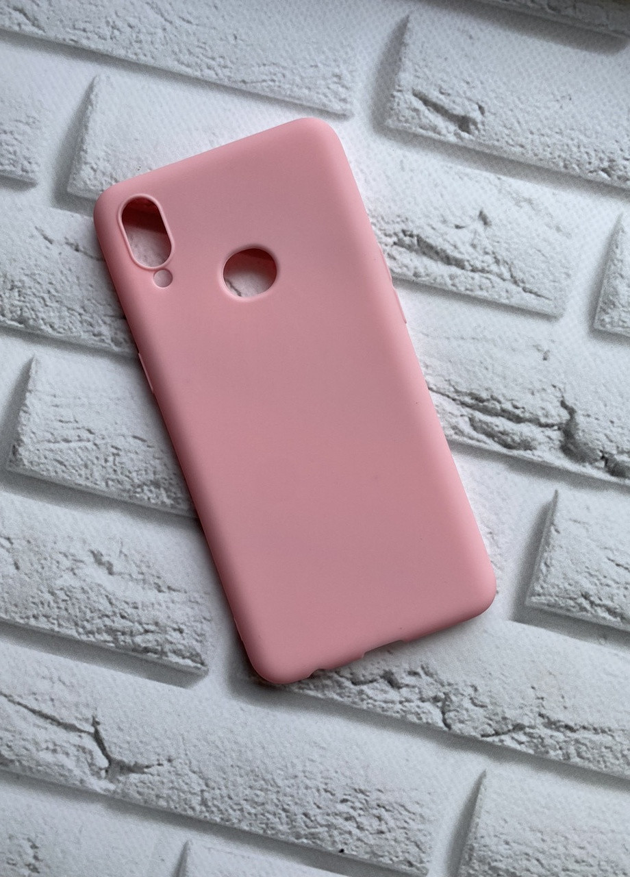 Силиконовый матовый чехол для Samsung Galaxy А10s A107 Розовый Creative (257683251)