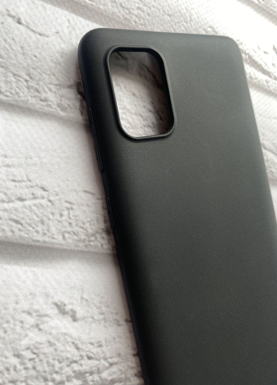 Силиконовый матовый чехол для Samsung Galaxy А31 Черный Creative (257683459)