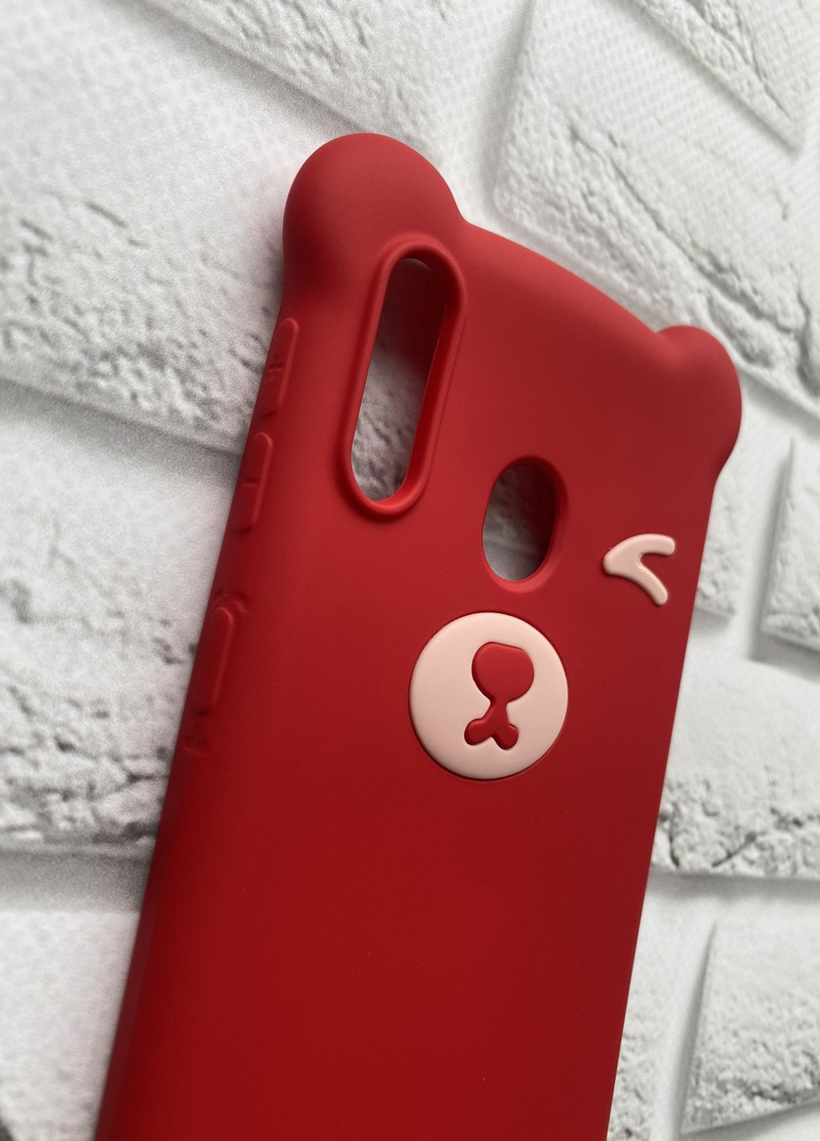 Силиконовый чехол для Samsung Galaxy M20 Мишка красный Creative (257686017)