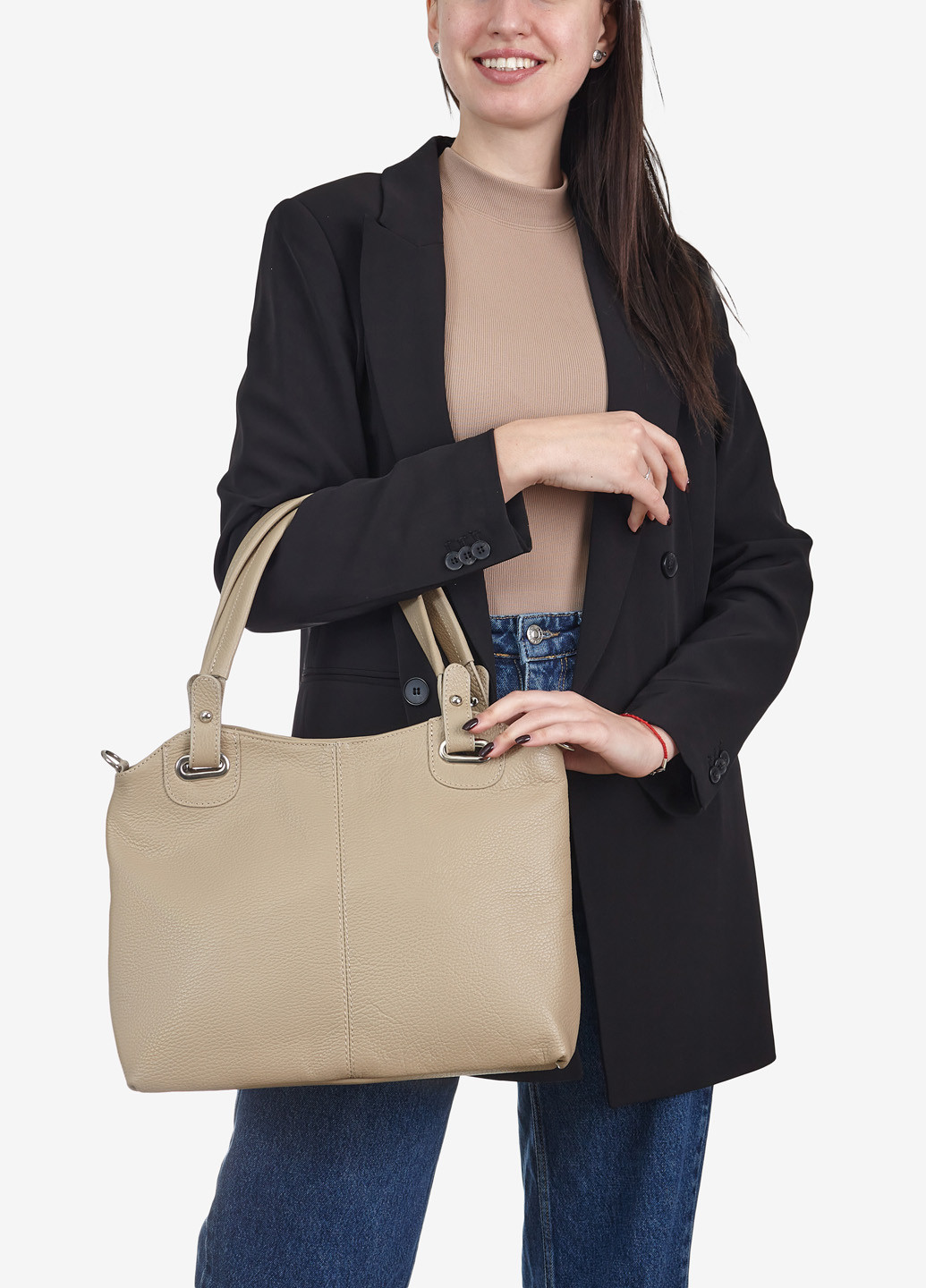 Сумка женская кожаная тоут средняя Tote Regina Notte (257690101)