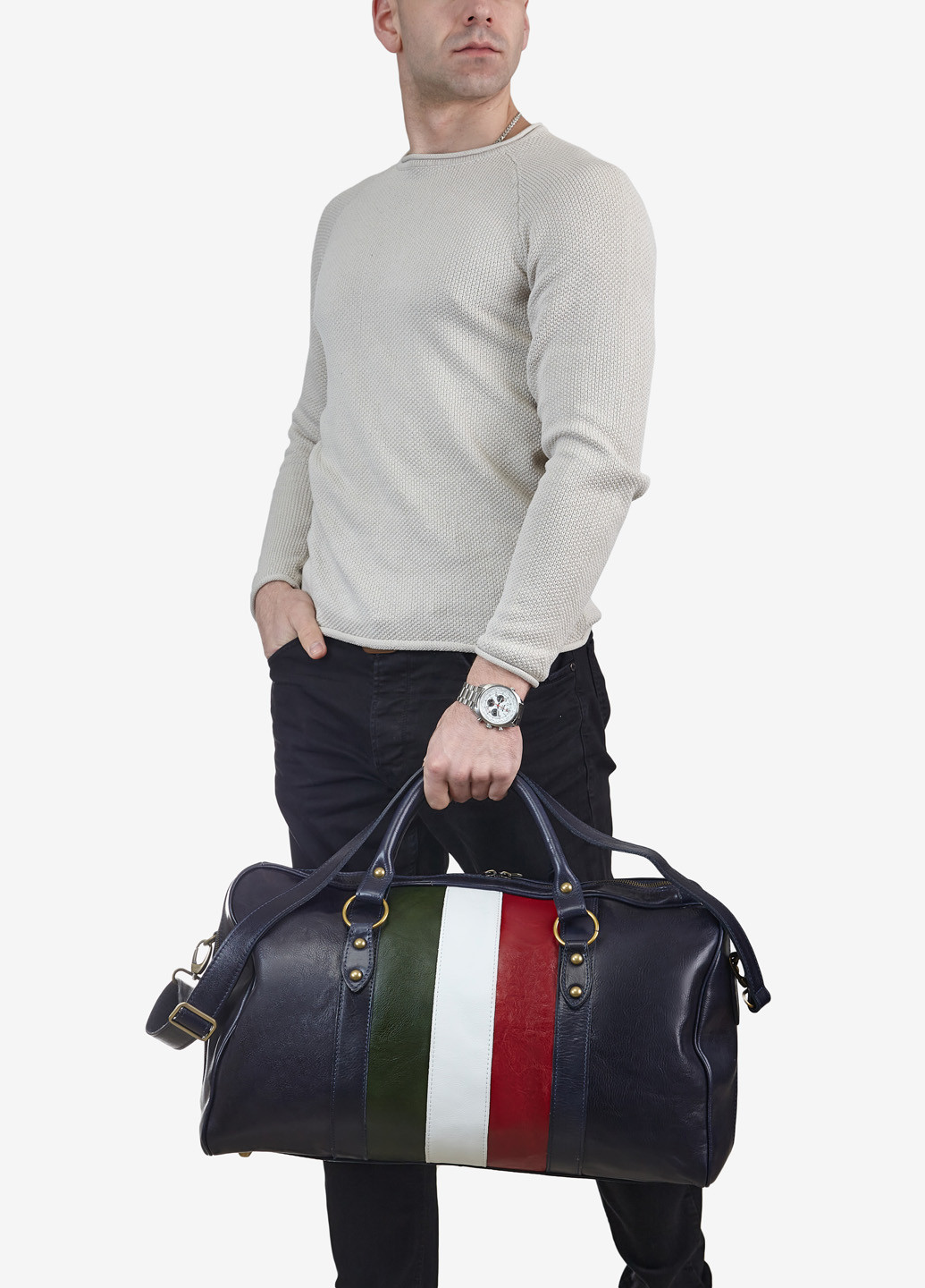 Сумка кожаная саквояж большая InBag Travel bag InBag Shop (257690066)