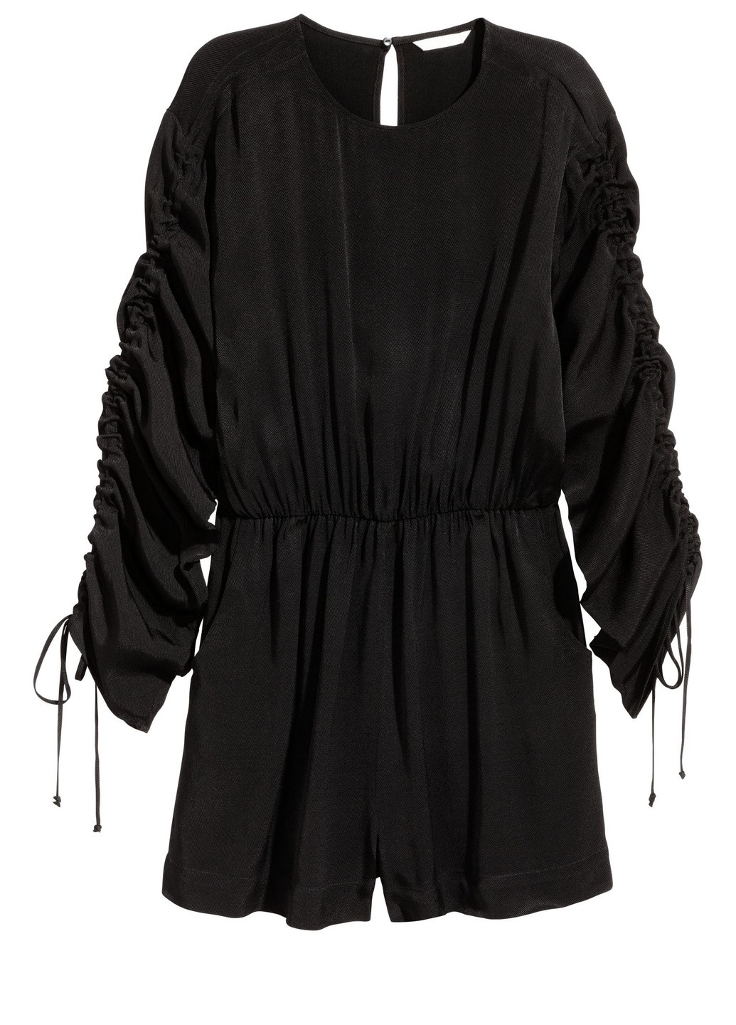 Комбинезон H&M однотонный чёрный кэжуал