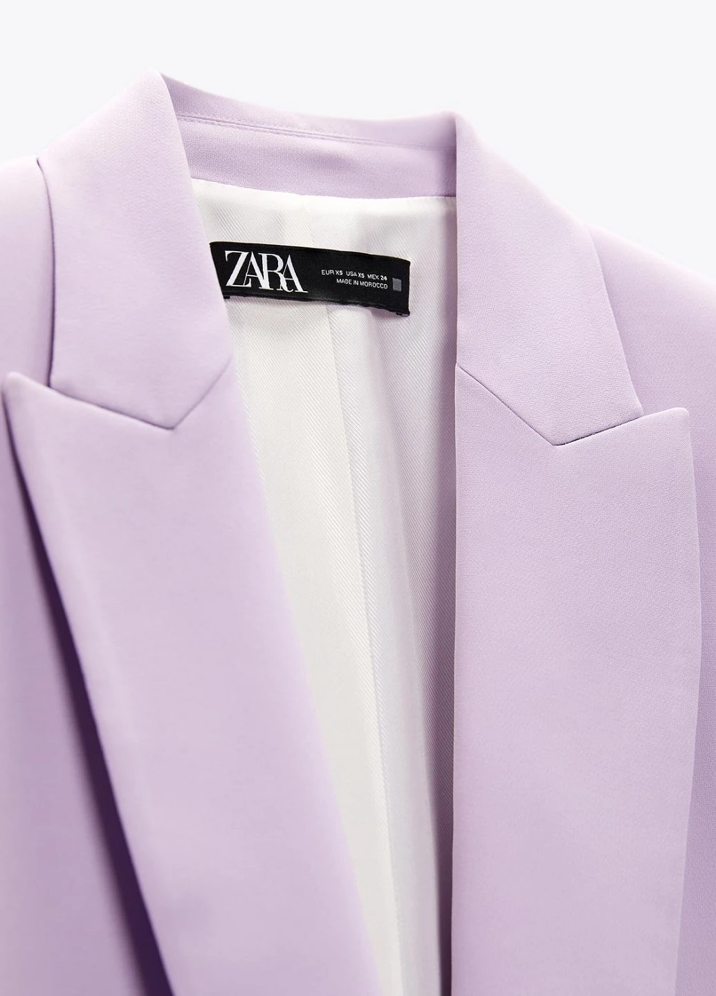 Светло-фиолетовый женский жакет Zara однотонный - демисезонный