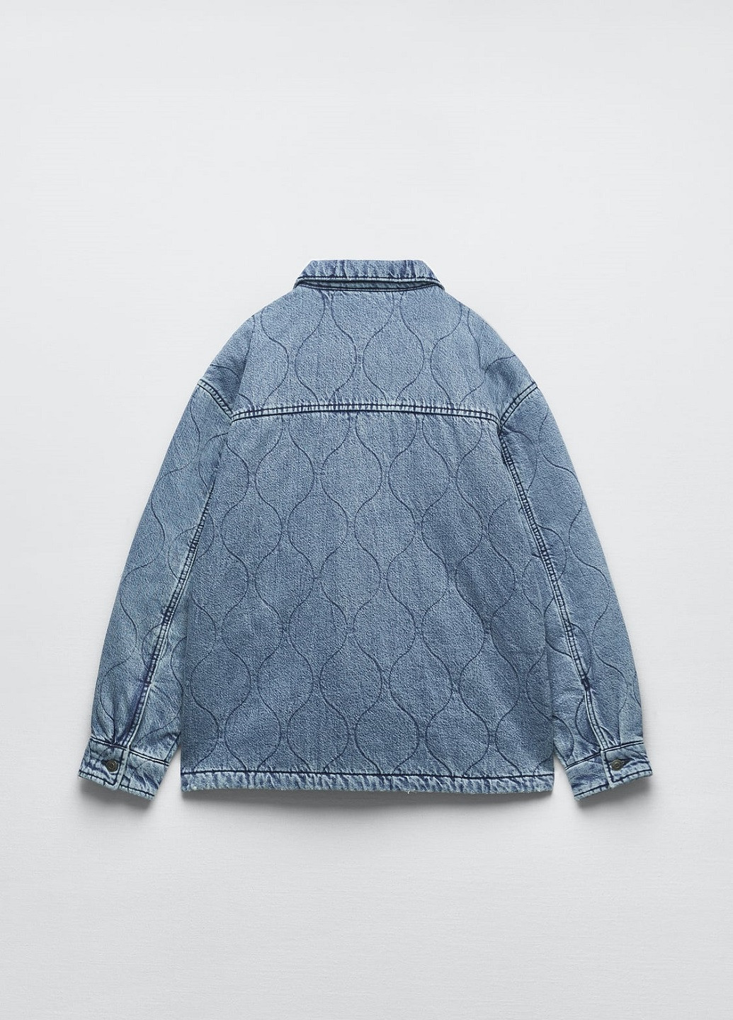 Голубая демисезонная куртка Zara