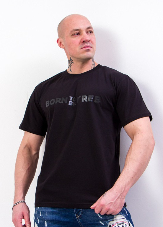 Черная футболка чоловіча чорний носи своє (p-9930-105404) Носи своє