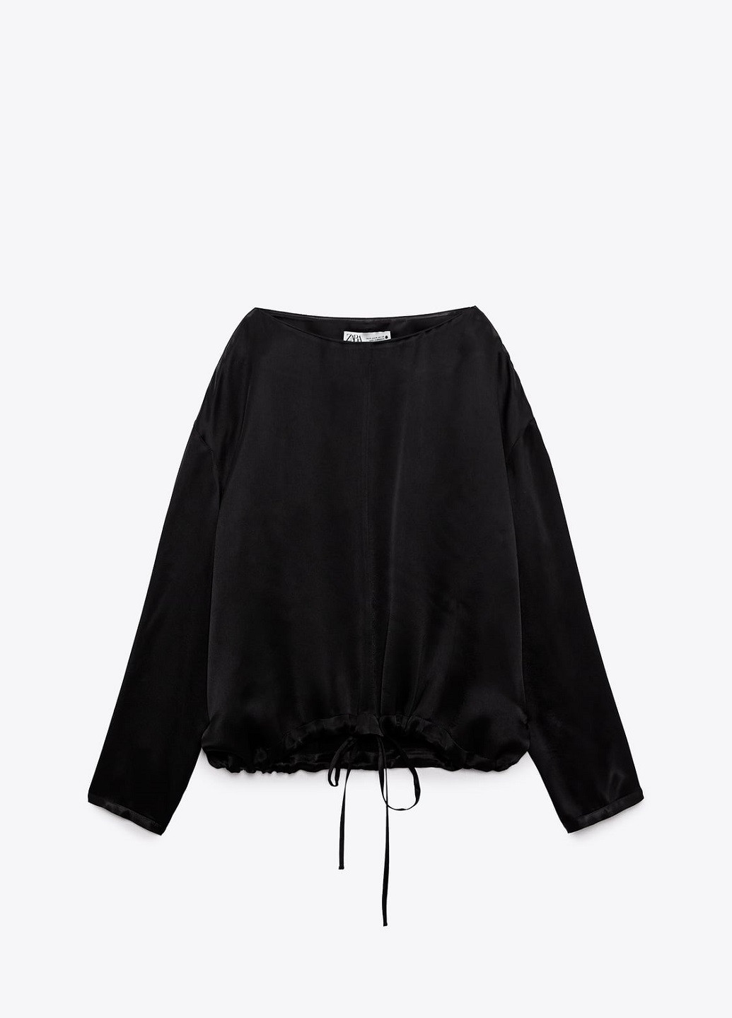 Черная демисезонная блузка Zara