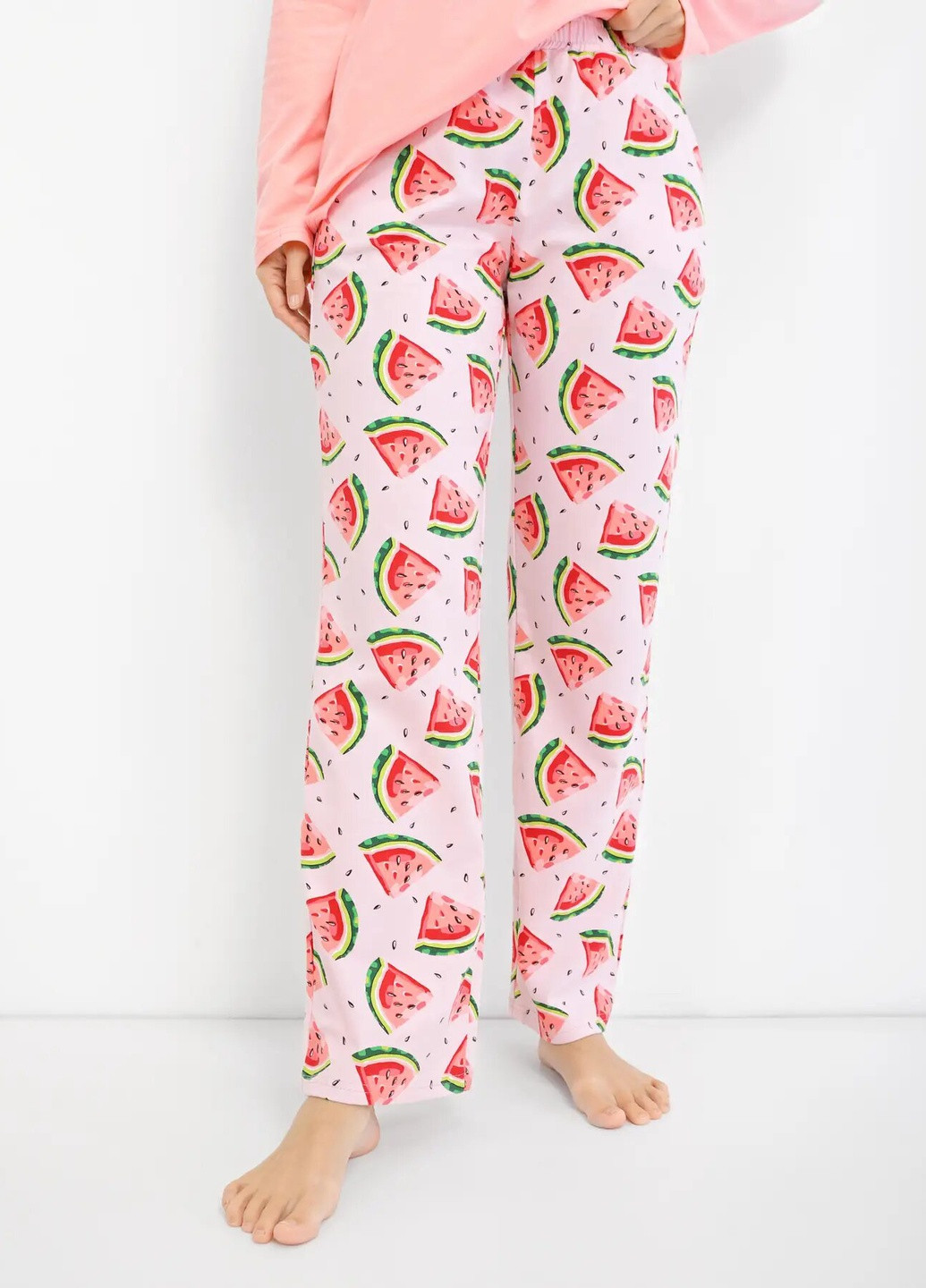 Коралловая всесезон пижама для женщин Роза