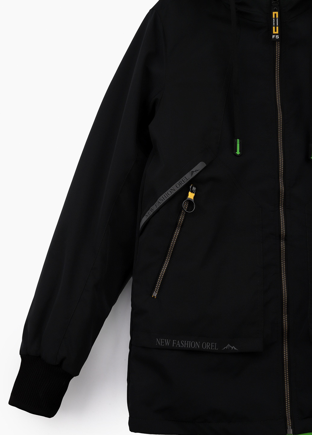 Оливкова (хакі) демісезонна куртка двостороння No Brand
