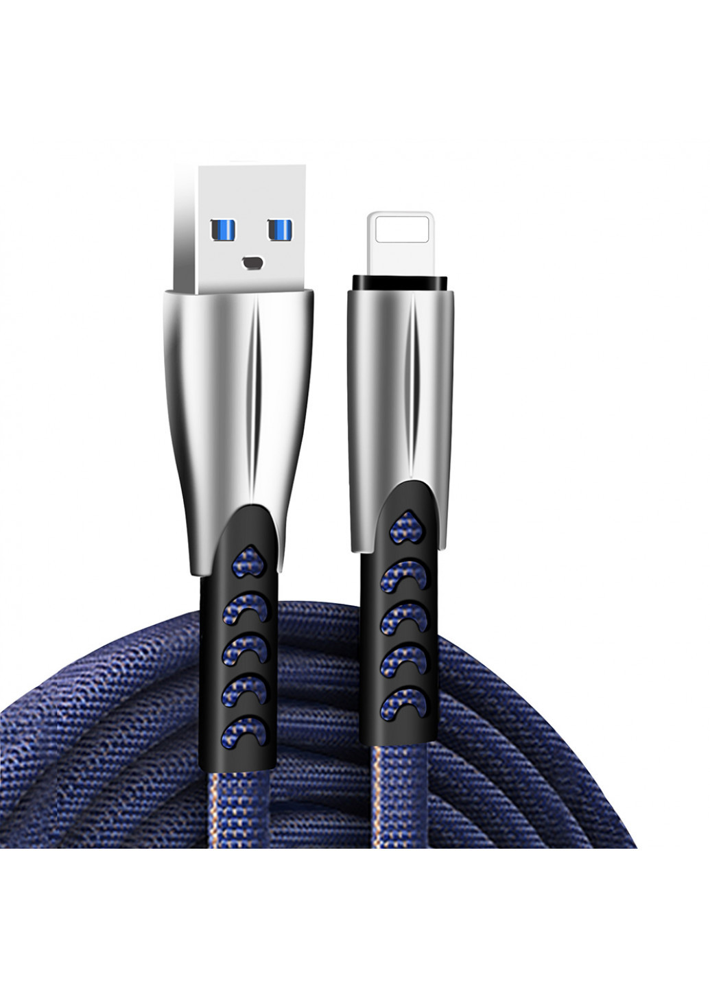 Кабель USB — Apple Lightning (zinc alloy) 2.4 A 1 м Blue (-RD) Colorway cw-cbul010 (257717705)