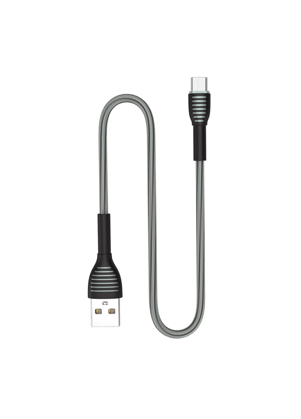 Кабель USB — MicroUSB (braided cloth) 3 А 1 м Grey () Colorway cw-cbum041-gr (257717721)