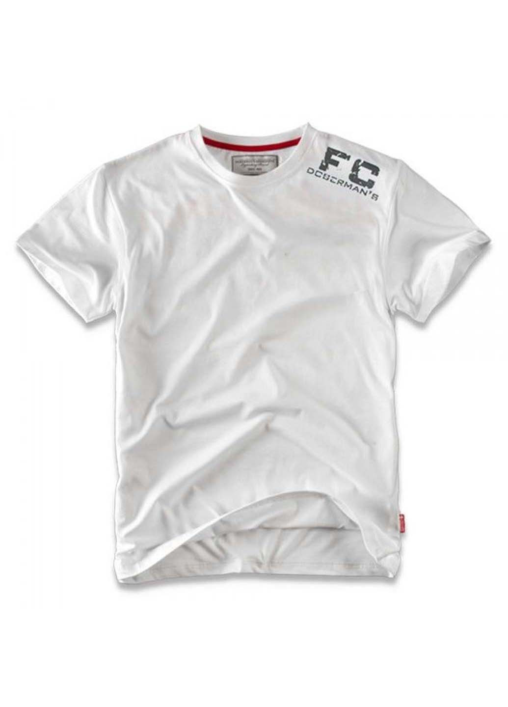 Белая футболка Dobermans Aggressive