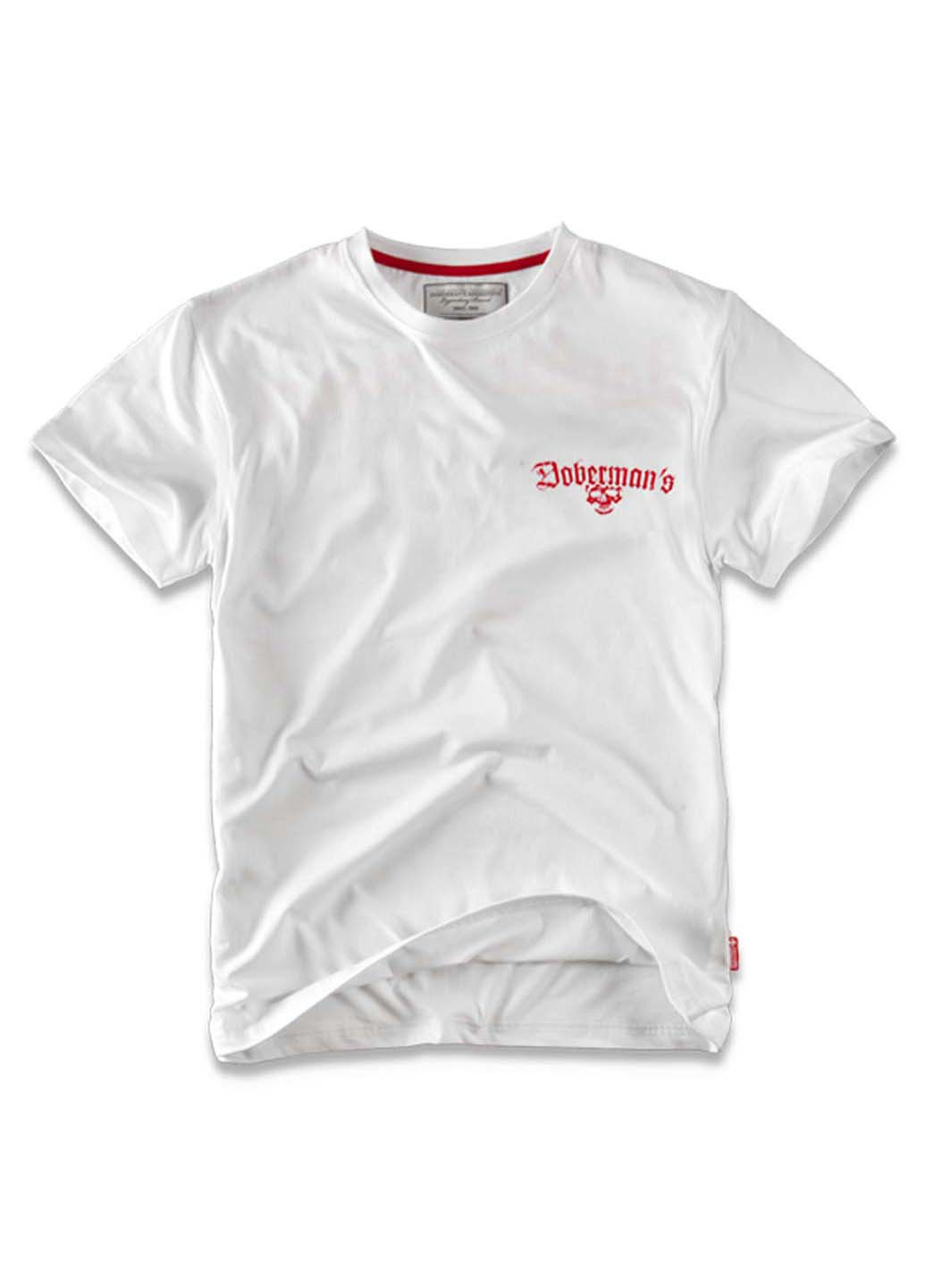 Белая футболка Dobermans Aggressive