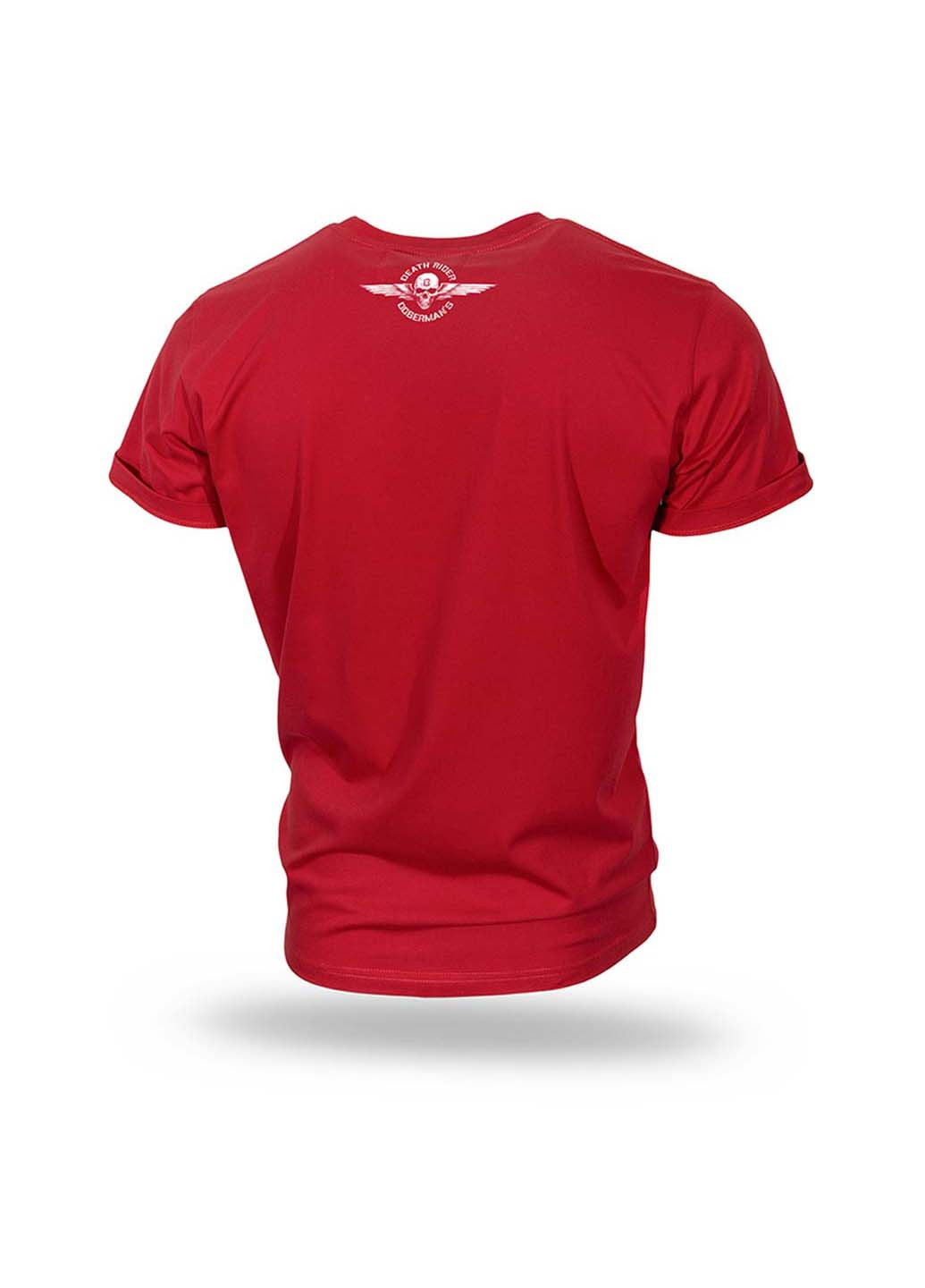 Красная футболка Dobermans Aggressive