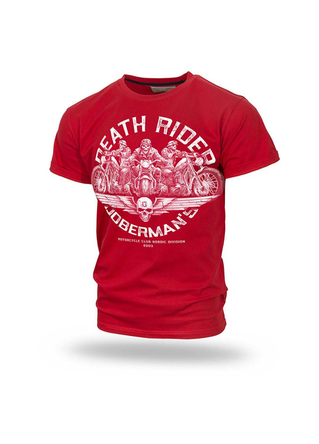 Красная футболка Dobermans Aggressive