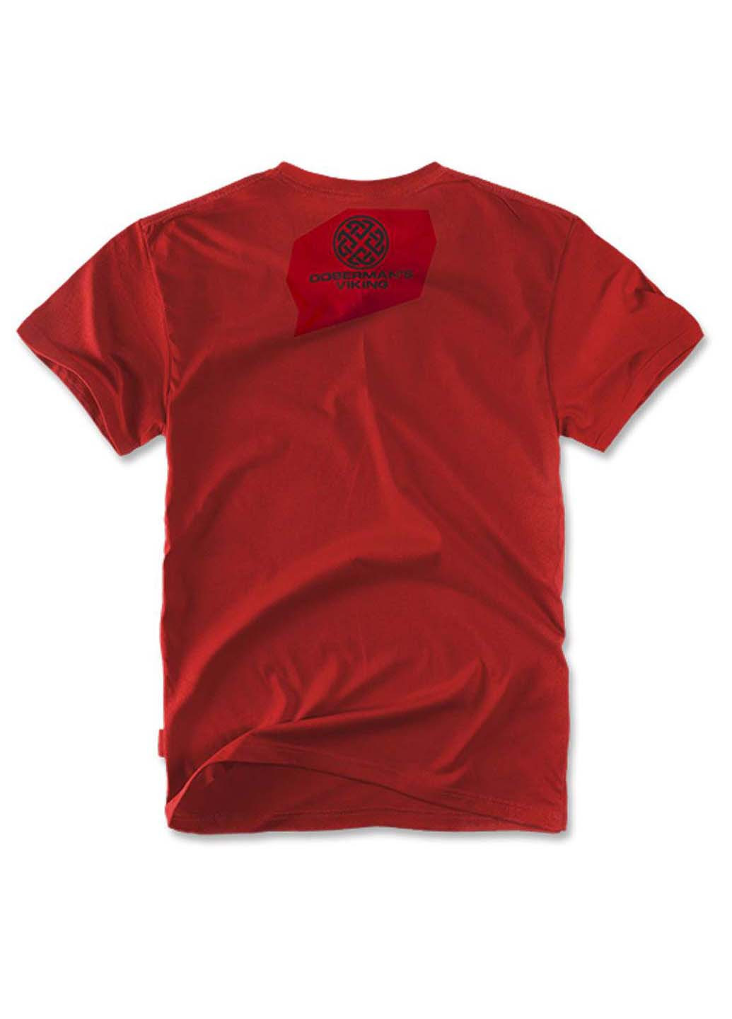 Красная футболка Dobermans Aggressive